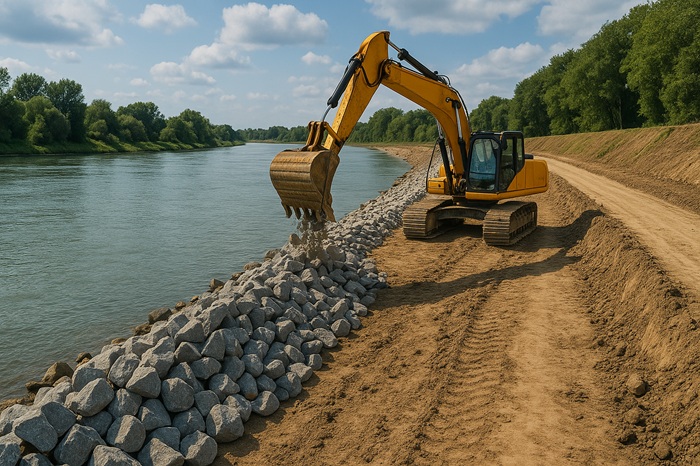 Thi công thủy lợi – đê kè